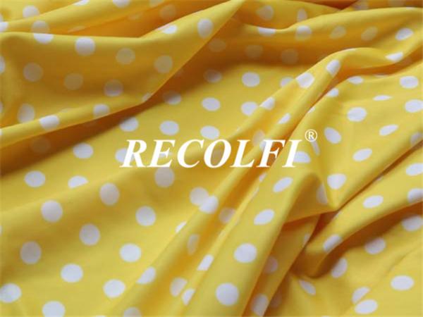 Buy cheap Yellow Dot Printing Cute Activewear Knit Fabric For Women Kids Yoga Running from wholesalers