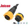 Buy cheap 3 Pole Waterproof Panel Mount Connector , Male Female Power Connector Sealed Against Dust from wholesalers