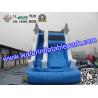 Buy cheap Children Amazing Inflatable Water Slide In Outdoor , Durable Blue Inflatable Water Slide from wholesalers