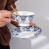 Buy cheap Vintage Design Style 200ml Ceramic Coffee Mug And Saucer Set For Luxury Christmas Gift from wholesalers