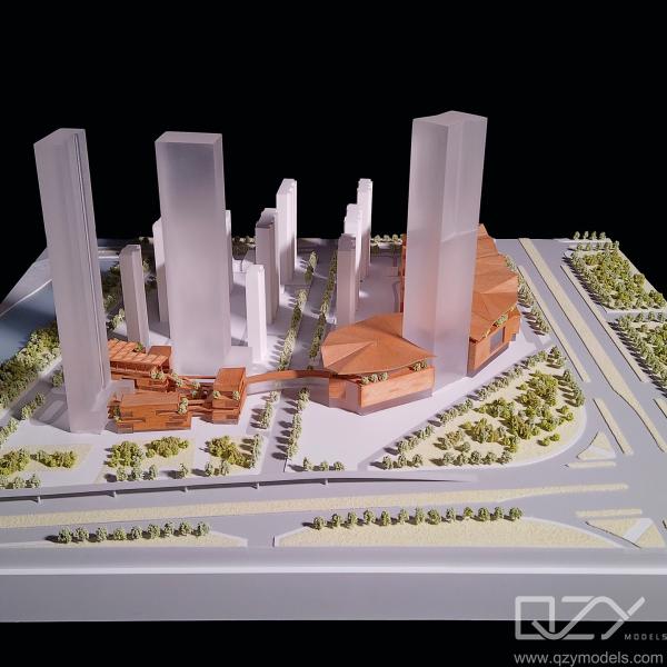 Buy cheap 1/1000 Architectural Concept Model Commercial Complex City Scale Model Lightweight from wholesalers