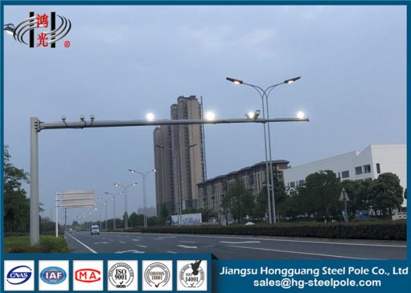 Buy cheap Steel Tapered Q345 High Mast Light Pole Conical Shape RAL Painted from wholesalers