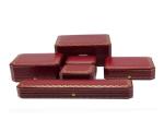 Lady Pandent Leather Jewelry Packaging Boxes Gold Borders Storage 70x90x40mm