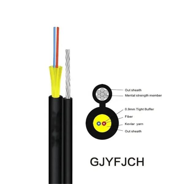 Indoor 8-shaped LSZH lG657A1 GJFJH GJFJV Fiber Optic Cable for Overhead Stranded