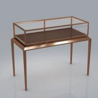 Buy cheap Stainless Steel Clear Glass Showcase Table , Floor Standing Glass Presentation product