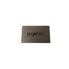 Buy cheap Brushed Etch Silk Screen 0.5mm Metal Business Cards Double Sided from wholesalers