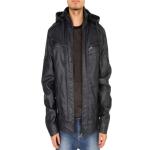 Men'S High Quality PU Coats Hooded Jacket Plush Fur Coat keep warm Windbreak