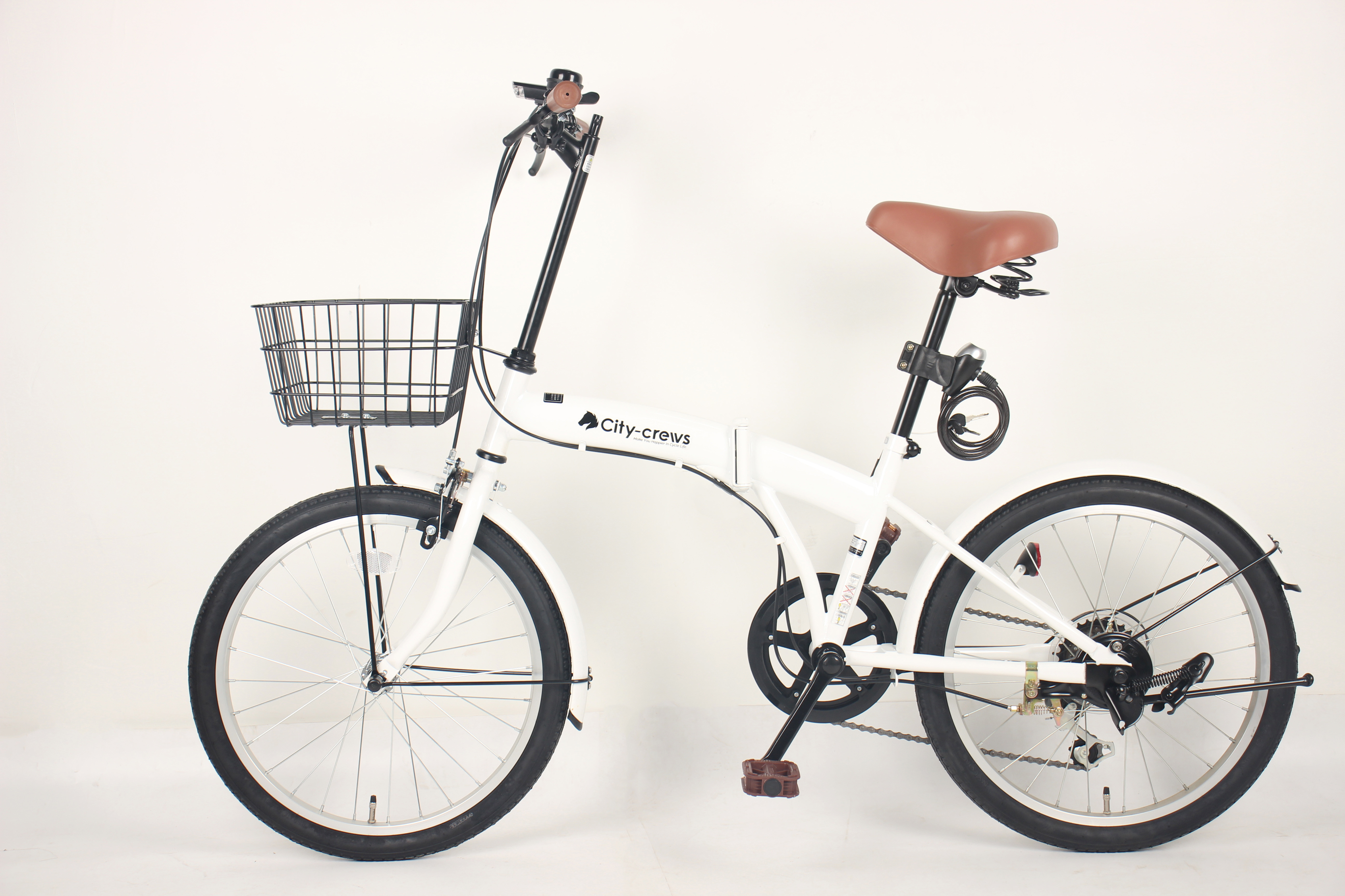 Comfortable Saddle Lightweight Folding Bicycle Adult Steel Rim For Commuting And Exercise
