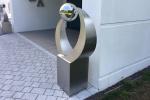 Outdoor Garden Stainless Steel Ball Sculpture Brushed Finish