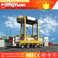 Buy cheap 40t rubber tyre stacking container low profile Container gantry crane, staddle product