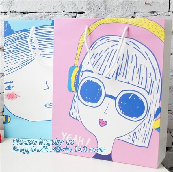 Luxury Paper Gift Carrier Shopping Bag Party Bag with Handles,printed paper carrier bag for apparel shopping bag, bageas