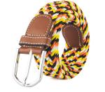 Fashionable No Buckle Elastic Braided Belt Woven Mens Zinc Weave