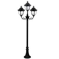 Buy cheap Antique European Triple Head Cast Iron Lamp Post Anti Corrosion For Park product