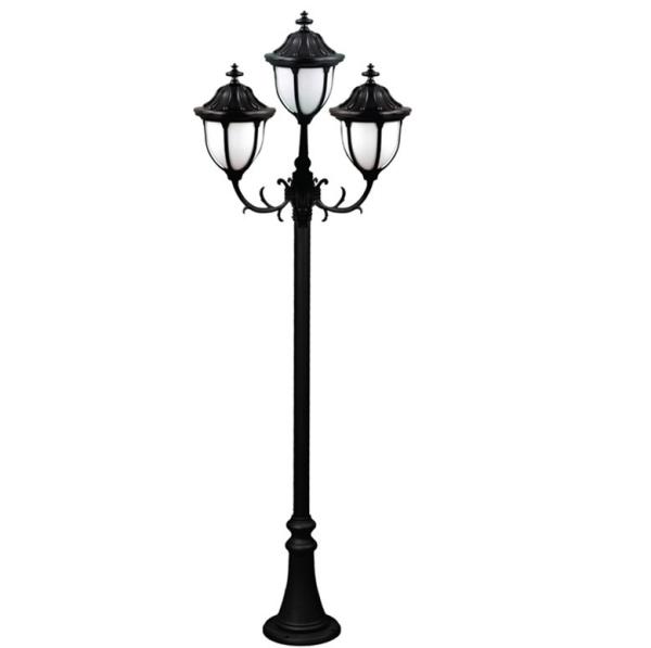 Buy cheap Antique European Triple Head Cast Iron Lamp Post Anti Corrosion For Park Decorative from wholesalers