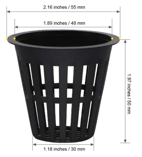 Revolutionize Your Hydroponic Vegetable Growing with Nontoxic Net Pots in Many Sizes