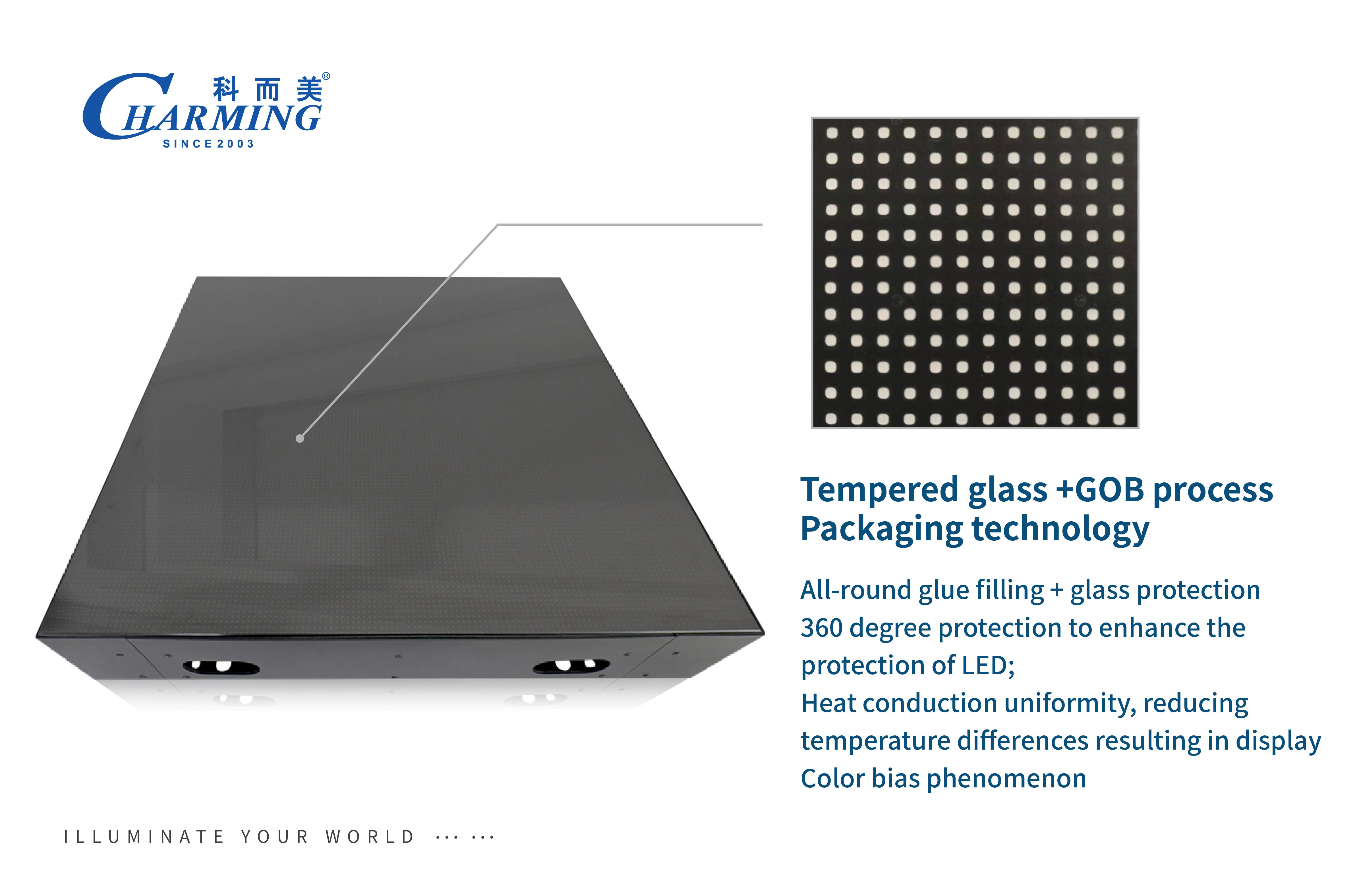 IP65 WATERROOF P3.91 VIDEO FLOOR TILES TEMPERED GLASS VERSION