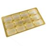 Buy cheap 12 Cavity Plastic Chocolate Packaging Golden Chocolate Blister Packaging Tray from wholesalers