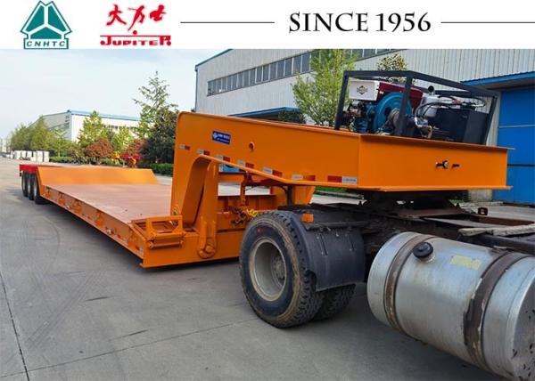 Buy cheap 3 Axle 70T Detachable Gooseneck Low Bed Trailer from wholesalers
