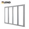Buy cheap Lowes Glass Front Aluminium Bifold Doors Exterior Sliding With Locks from wholesalers