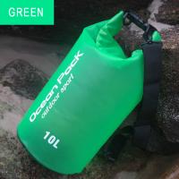 Buy cheap Transparent Matte PVC Water Resistant Bag , Green Dry Bag For Outdoor Activities product