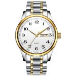 Couple Japanese Movement Waterproof Calendar Watch Stainless Steel