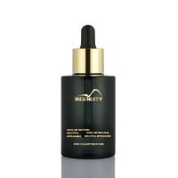 Buy cheap Eco friendly empty plastics luxury black 30ml hair oil serum perfume dropper product