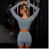 Buy cheap XS-5XL Long Sleeve Fitness Crop Top from wholesalers