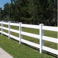 Buy cheap Free Sample 1.2m Height White 3 Rails Heavy Duty Vinyl Fence Horse PVC Farm product