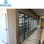 Supermarket Refrigeration 12 Door Walk in Cooler Beer Cave with Triple Glazing