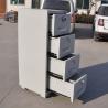 Buy cheap 2/3/4 Drawer Fireproof Vertical Steel Filing Cabinet Adjustable Suspension Slats from wholesalers