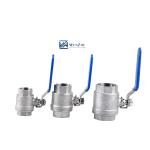 Silver WZ 1000WOG Stainless Steel201 2pc Threaded Ball Valve 3A DIN NPT BSPT