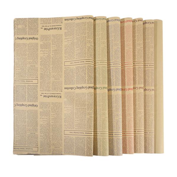 Buy cheap Degradable Wrapping Paper Size 50 * 70cm Unbleached Kraft Paper Material from wholesalers