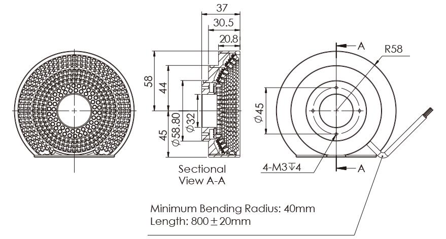 Customized Multi Colored AOI Lighting 2 channels Soldering Inspection Led Light