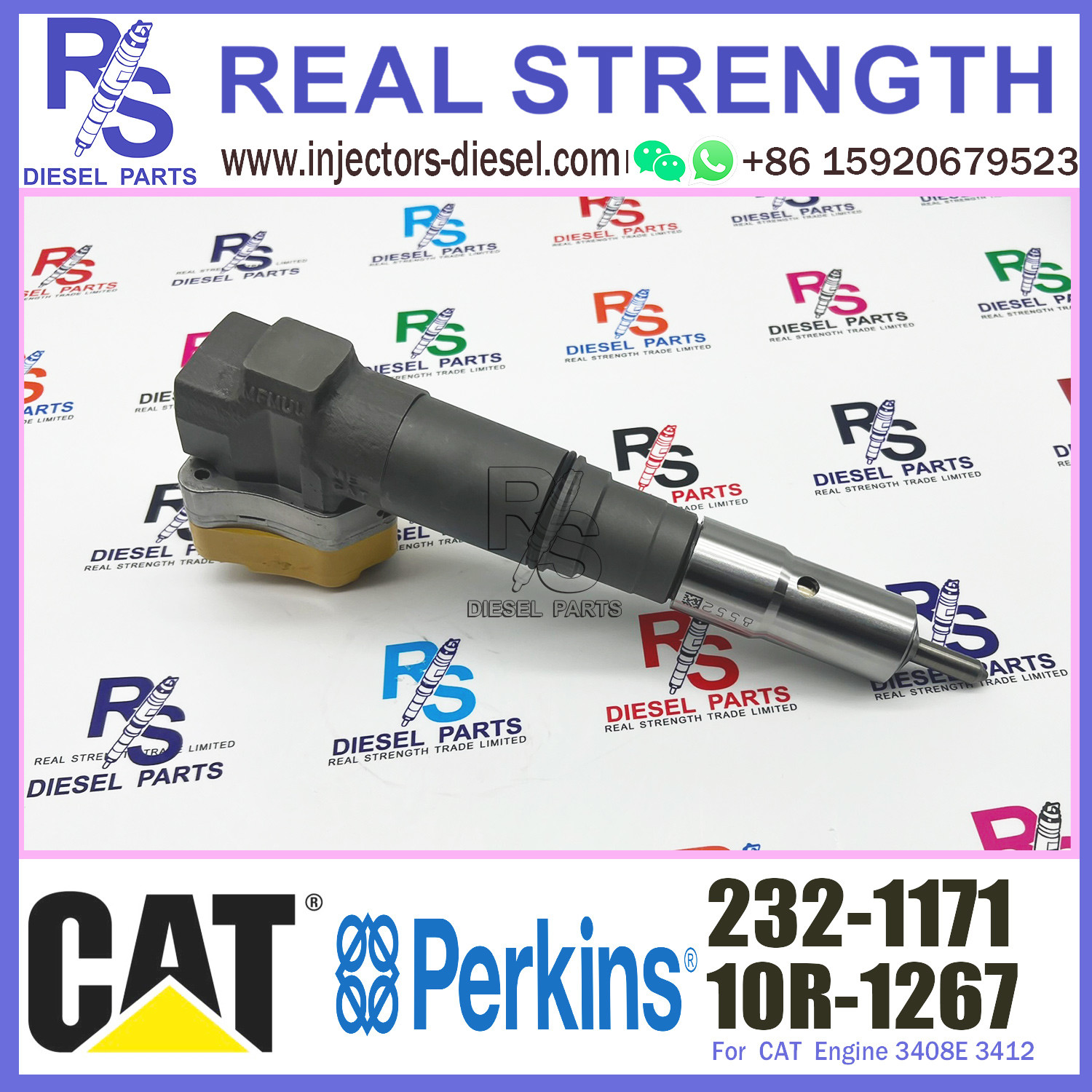 Diesel Common Rail Fuel Injector 232-1171 Rebuild Spare Parts Injection Nozzle 10R-1267 232-1183 232-1171