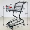 Buy cheap Supermarket Shopping Metal Trolley Cart 120 Litres Powder Coat Finish from wholesalers