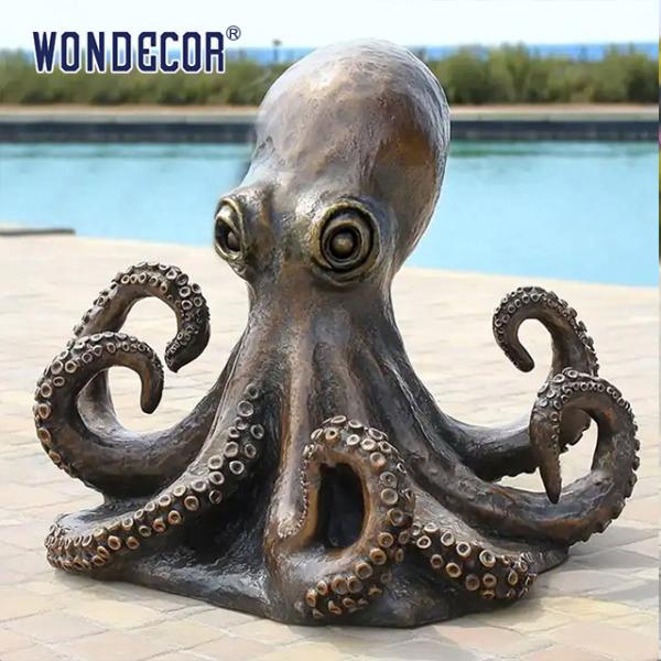 Buy cheap Large Outdoor Bronze Octopus Sculpture For Unique Decoration from wholesalers