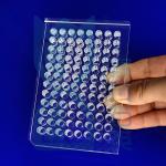 CNC Custom Quartz 96 Well Plate Transparent Non Frosted