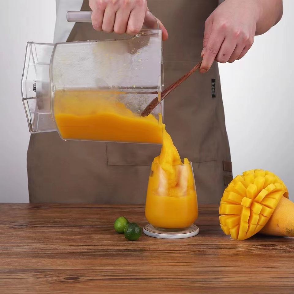2.5hp Commercial Ice Crush Blender Multifunctional and with 8mm Thick Soundproof Cover