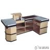 Buy cheap Custom Conveyor Belt Checkout Counter Steel Cashier Counter from wholesalers