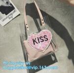 Handle Style PVC Material Shopping Tote Bags, Vinyl PVC Tote Handle Cosmetic
