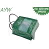Buy cheap Portable Plastic Flat Bottom Tote Bag Promotional Shopping With Green Side Gusset from wholesalers
