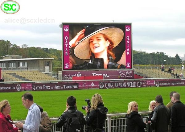 Quality High Resolution P10 full Color Outdoor stadium LED Display 1/4 scanning for sale