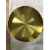 Buy cheap copper plated metal mirror round coffee table gold stainless steel table from wholesalers