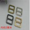 Buy cheap High quality 20 mm nickel color flat shape adjustable metal slide buckles for handbags from wholesalers