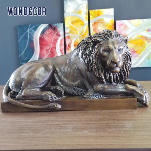 Buy cheap Large Outdoor Bronze Statues Sculpture WONDERS Brass Lion Statue from wholesalers