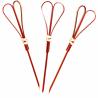 Buy cheap 9cm Disposable Heart Shaped Decorative Bamboo Food Picks Toothpicks For Wedding from wholesalers