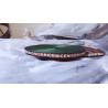 Buy cheap 100% Polyester Flag Striped Wired Ribbon With Color Yarns Print Woven from wholesalers