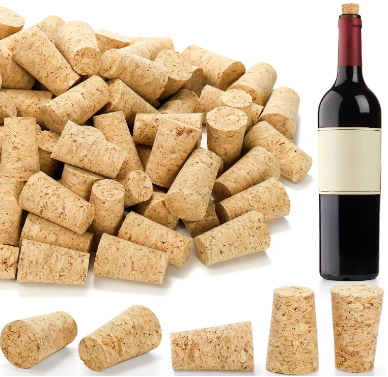 Acceptable Customer's Logo Natural Wine Cork for Conical Bottle Stopper Homemade Wine