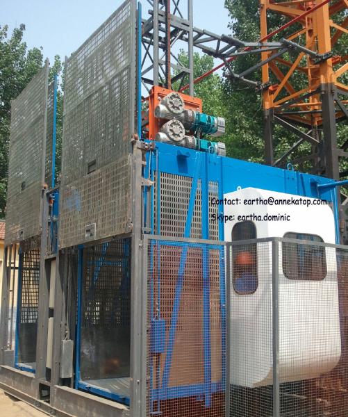 Buy cheap 4t total load double cage building construction hoist from wholesalers