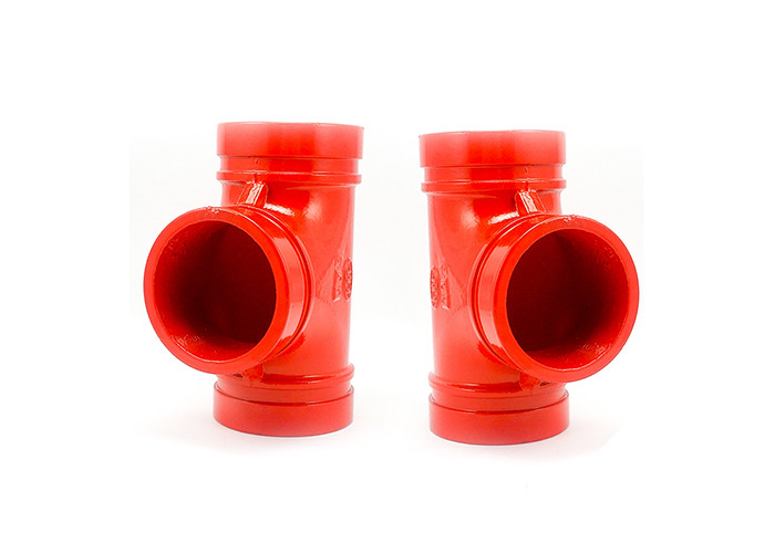 Strictly Control Ductile Iron Pipe Fittings Ductile Iron Tee Flameproof
